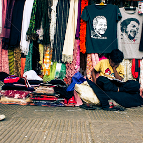 Reading on street  by Md Shahriar Kabir - People Street & Candids