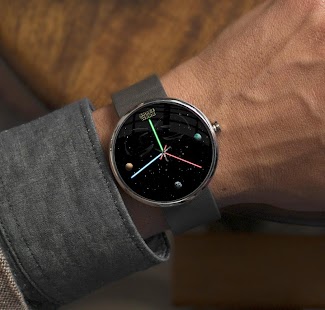 Android application Watch Face Space Wars for Wear screenshot
