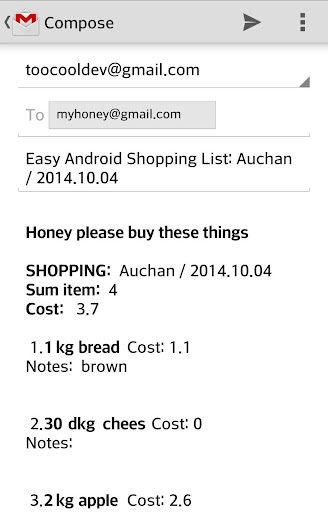 【免費購物App】Easy Android Shopping List-APP點子