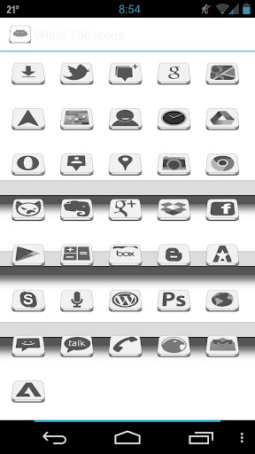 White Tiles Icons - Free