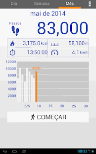  Pedómetro: miniatura da captura de tela  