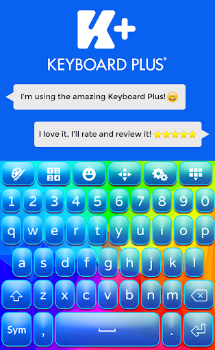 Neon Rainbow Keyboard Theme