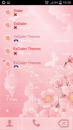 ExDialer 체리 꽃