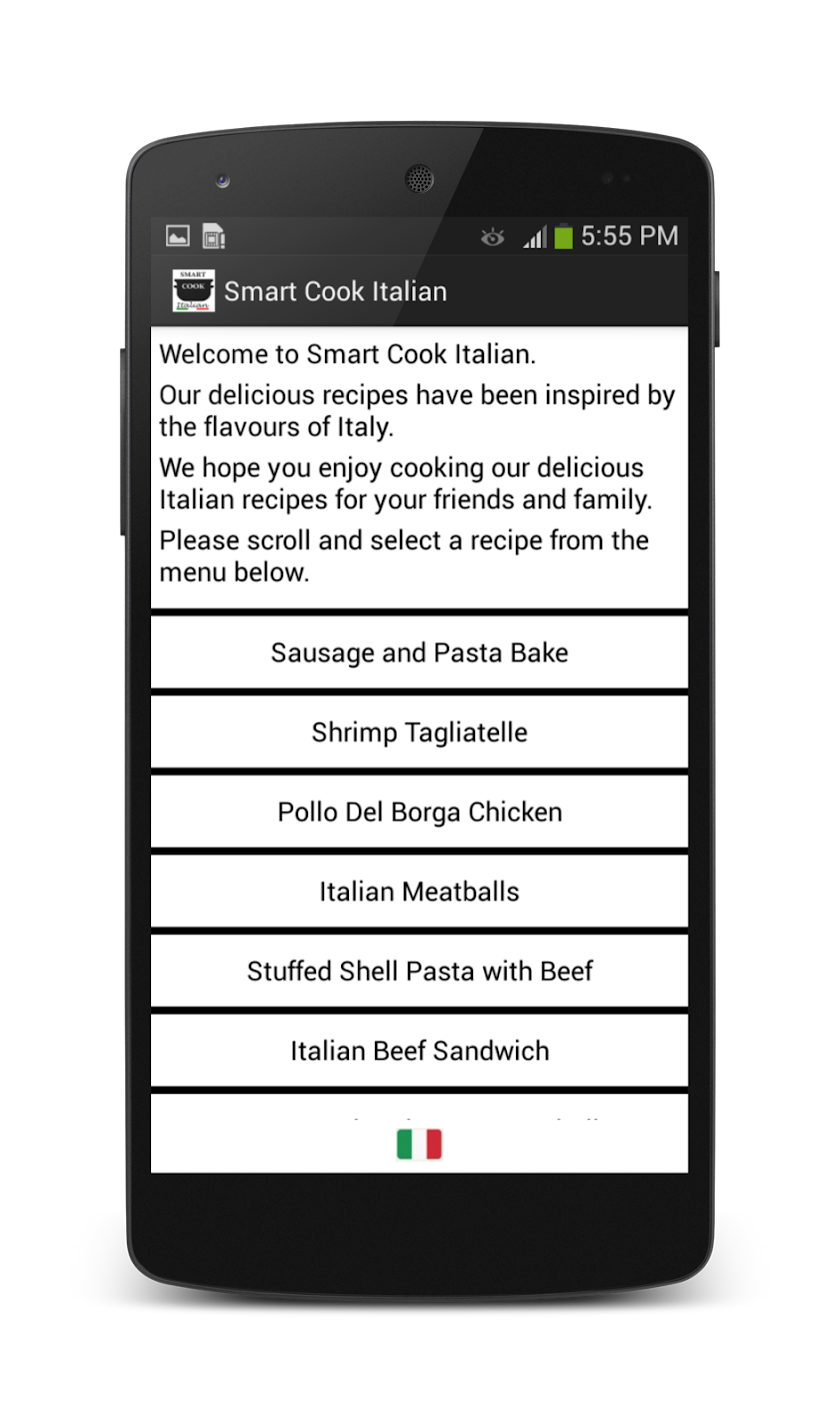 Smart Cook Italian Screen 2