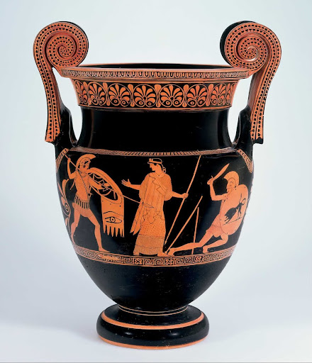 Volute Krater with Battle Scene From The Trojan War