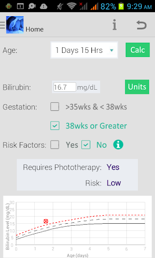 Phototherapy Calculator