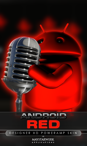 poweramp skin android red