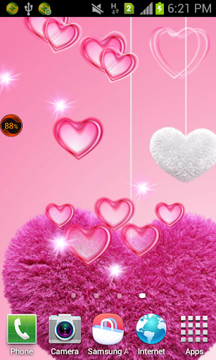 Fluffy Hearts Live wallpaper