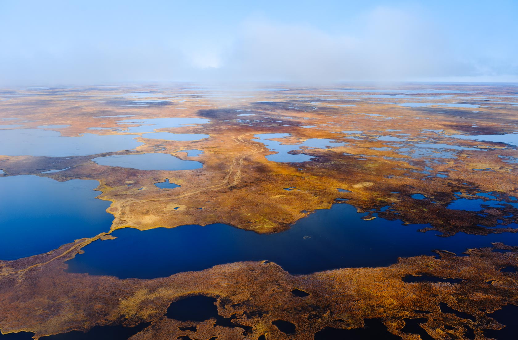 Aerial, Yukon Kuskokwim Delta, Alaska