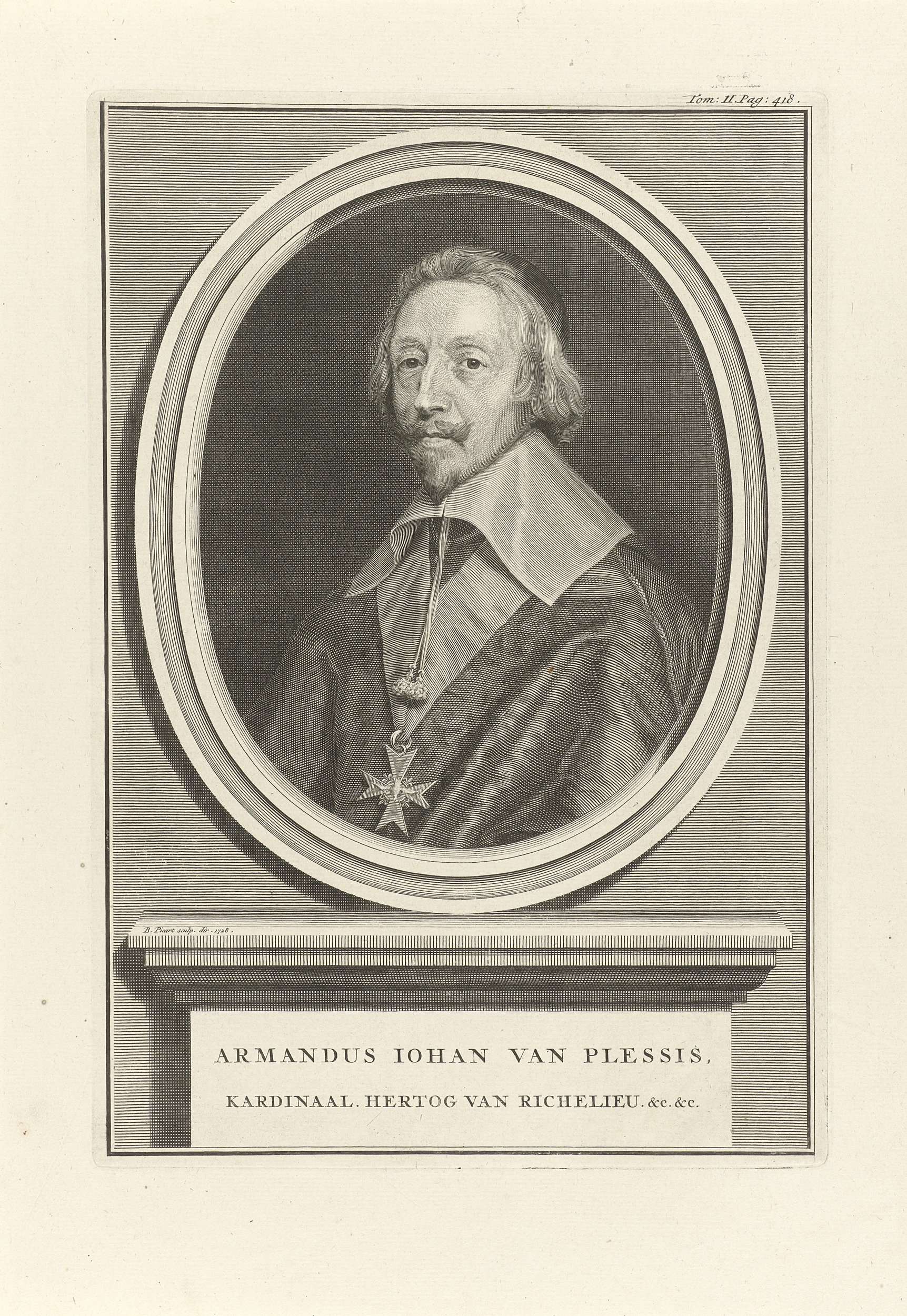 Portret van kardinaal Armand-Jean du Plessis, hertog van Richelieu