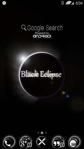 【免費個人化App】Black Eclipse Launcher Theme-APP點子