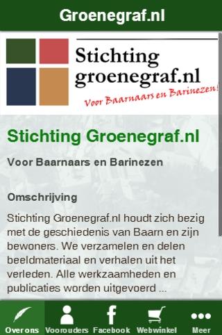Android application Stichting Groenegraf.nl screenshort