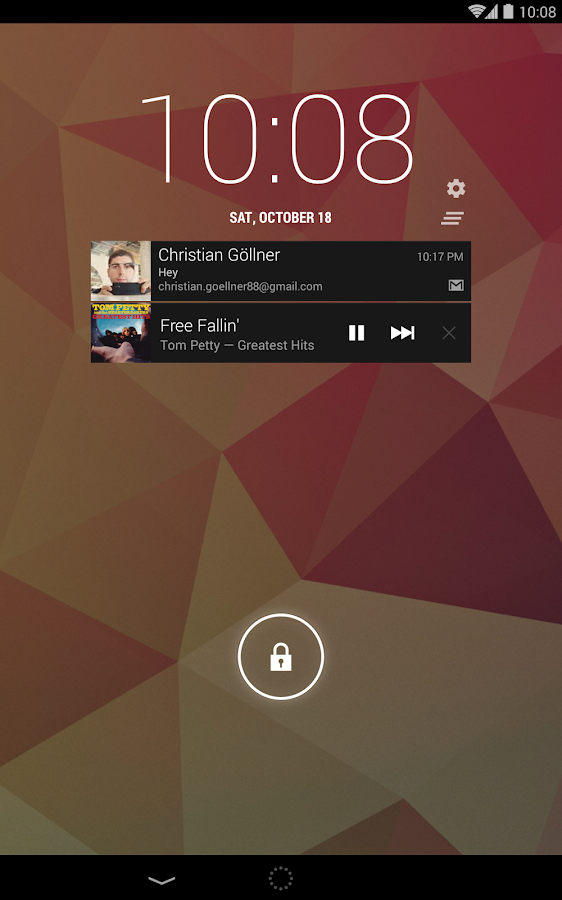 Notif Widget Notifications - screenshot