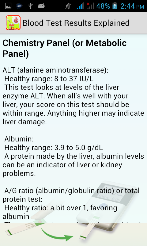 test 5 blood result Android Google Results Explained Test on Apps Play  Blood