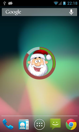 Santa Clock Widget