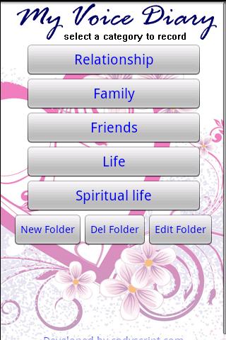 Voice Diary Screen 3