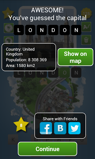 【免費拼字App】Guess Capitals!-APP點子