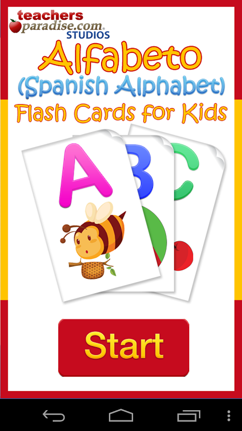 Android application Alfabeto Spanish Alphabet screenshort
