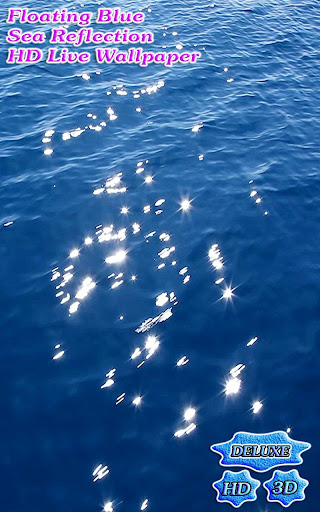 Floating Blue Sea Reflection