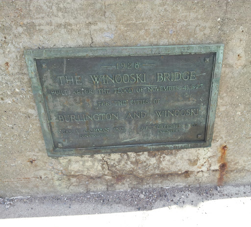 The Winooski Bridge Plaque