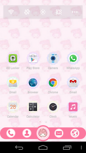 My Melody GO Launcher Theme V2