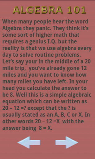 【免費教育App】Algebra 101-APP點子