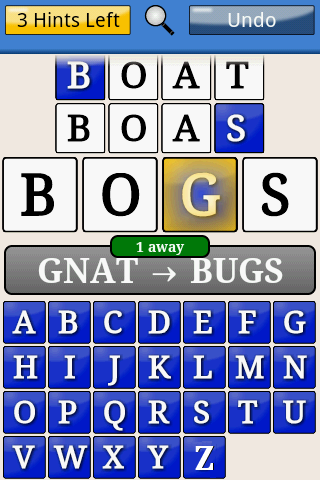 Word Ladder Screen 3
