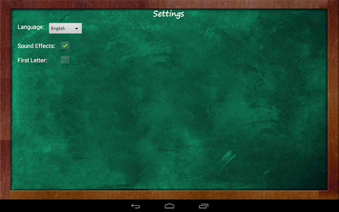 Educational Hangman in English - screenshot thumbnail