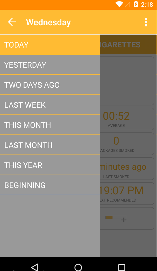 Cigarettes Control (Pro) Screen 2