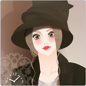 大人の女性ライブ壁紙（アナログ時計と振子）.apk 1.0