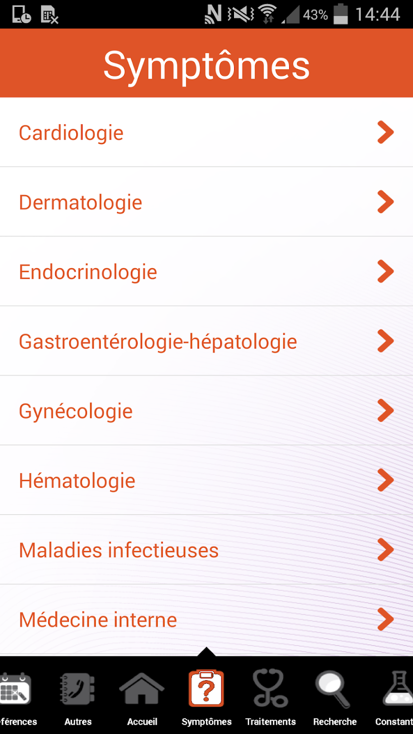 Diagnostics &amp; thérapeutique Screen 3