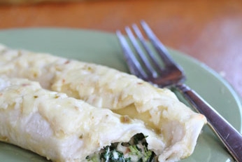 Chicken and Spinach Enchiladas