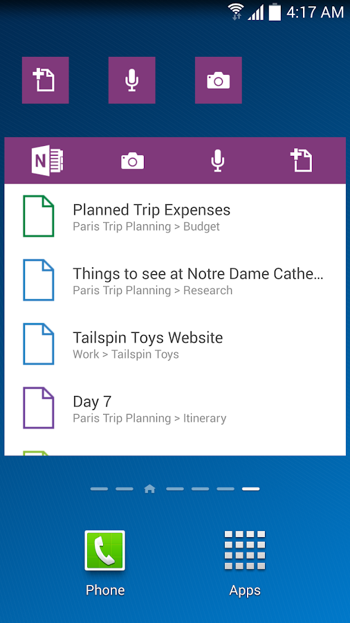 Onenote Play Store