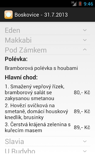 【免費生活App】Obědové menu - Blanensko-APP點子