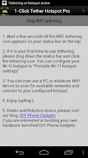 1-Click WiFi Tether No Root - screenshot thumbnail