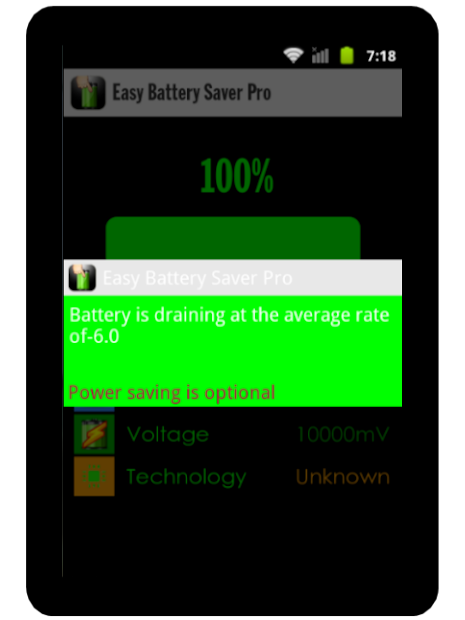 Draining battery