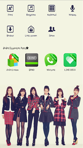 【免費個人化App】Apink(B) Dodol Launcher Theme-APP點子