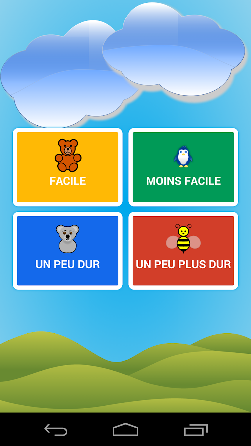 Android application Joue à écrire + screenshort