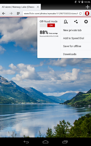 Android APK : Opera browser