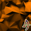 Polygons Orange Xperien Theme