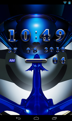 【免費個人化App】Blue Dragon 2 Digital Clock-APP點子