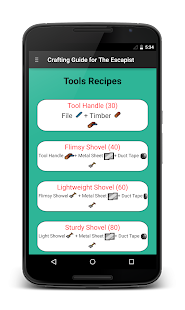 Free Escapists : Crafting Guide APK for PC