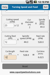 Free Turning Speed and Feed Calc APK