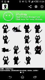 Stickey Lovely Black Cat poster 1