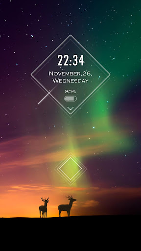 Night Sky Live GO Locker Theme