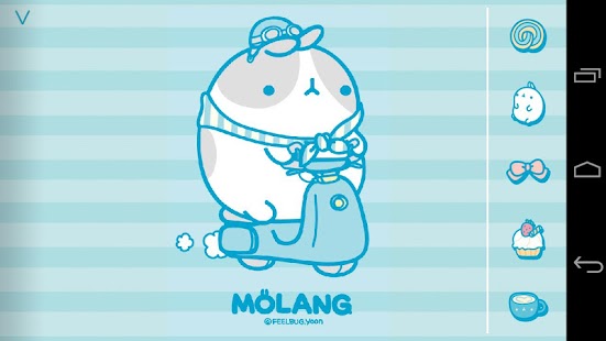 Molang IceCream Blue Atom