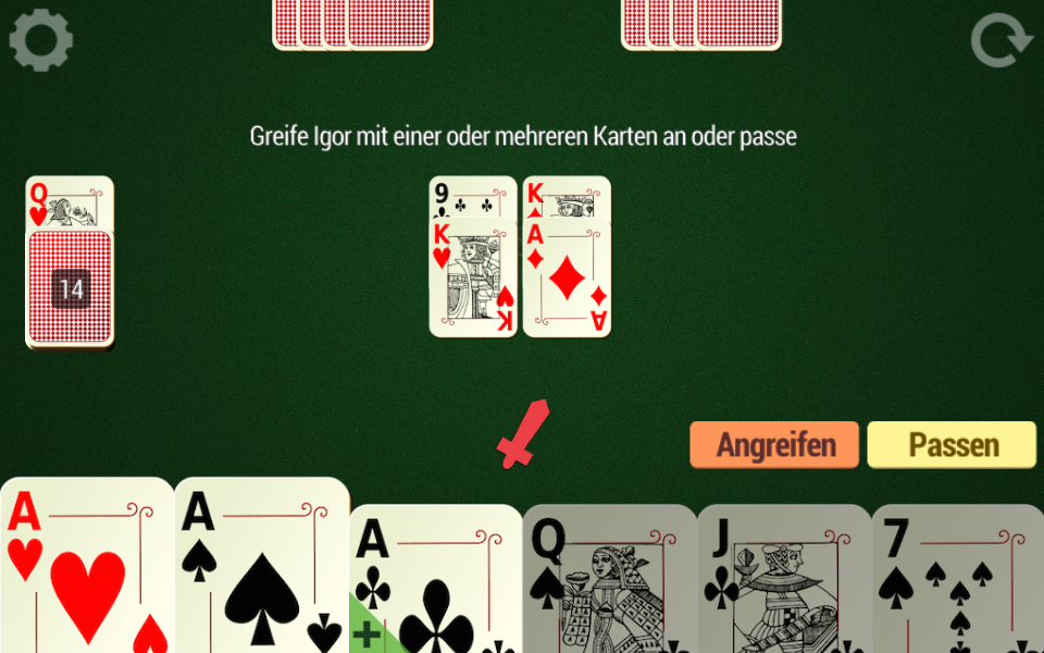 Android application True Fool Premium Durak screenshort