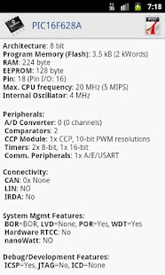 PICmicro Database - screenshot thumbnail