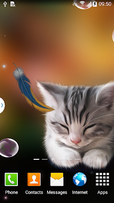 Sleepy Kitten Live Wallpaperのおすすめ画像2