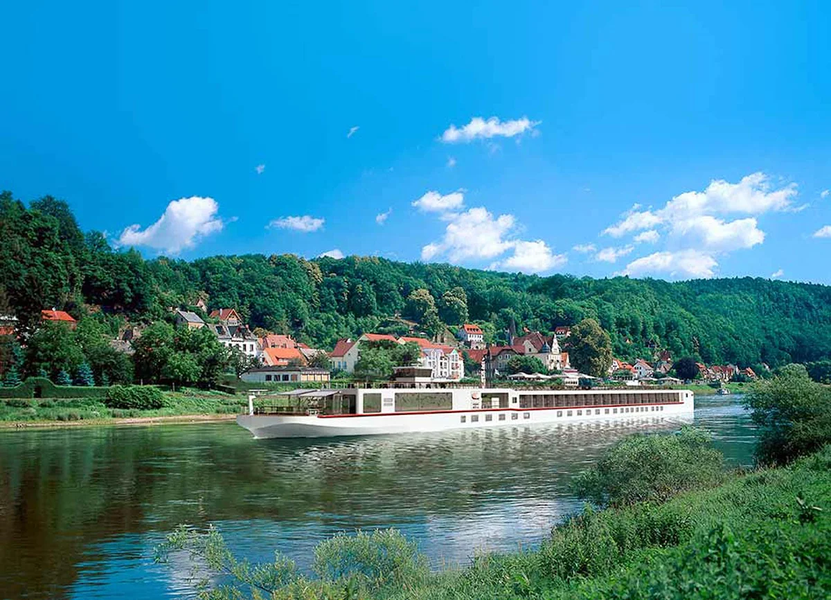 Viking-River-Cruise-on-Elbe-River -  Sail on a Viking Longship custom-designed to navigate Europe's narrow waterways.